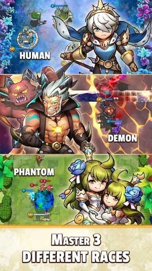 Chiến đấu với tư cách là nhà vô địch của một trong 3 chủng tộc