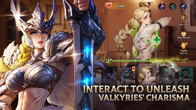 Tương tác để thấy được sự quyến rũ của các Valkyries