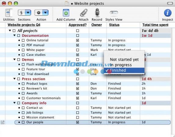 OmniOutliner for Mac