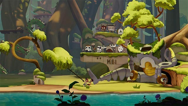 Điều khiển Mateo và Kai trong hành trình kết hợp giữa Bullet Hell và cuộn cảnh