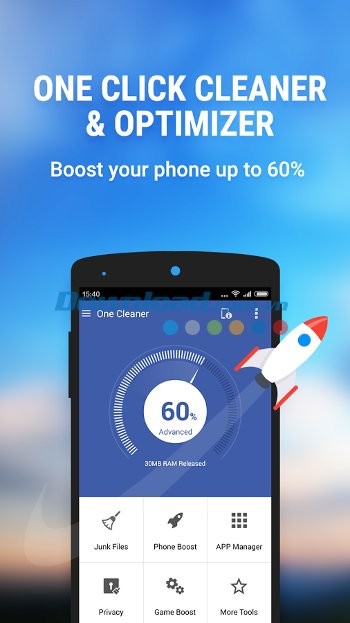 Tính năng tối ưu hóa của One Cleaner cho Android