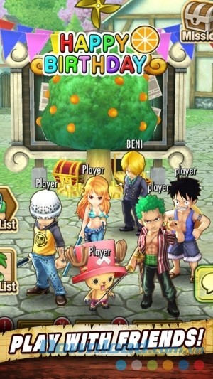 Tổ chức các sự kiện đặc biệt trong One Piece: Thousand Storm cho Android