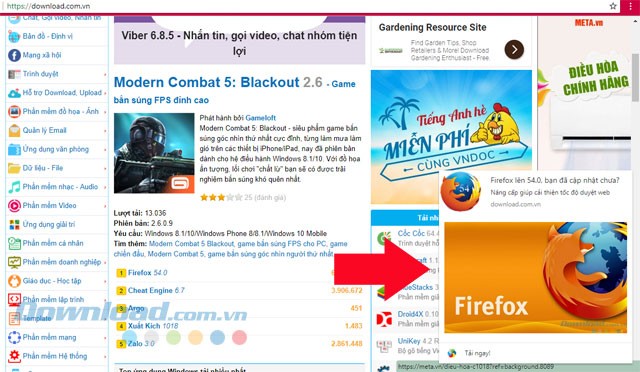 Giao diện thông báo đẩy bằng OneSignal
