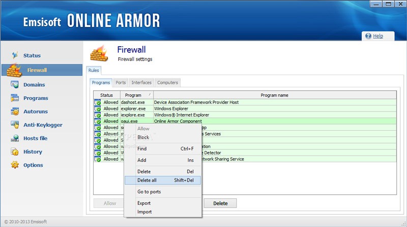 Bảo vệ máy tính với Online Armor