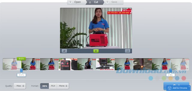 Cắt video trực tuyến miễn phí