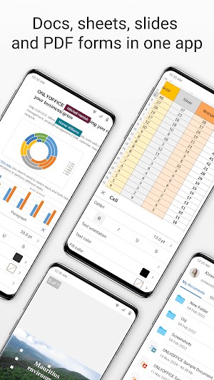 ONLYOFFICE Documents hỗ trợ hầu hết các định dạng phổ biến