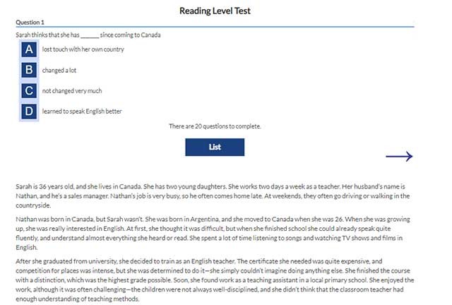 Các bài kiểm tra đều được thiết kế khoa học và đảm bảo độ chính xác