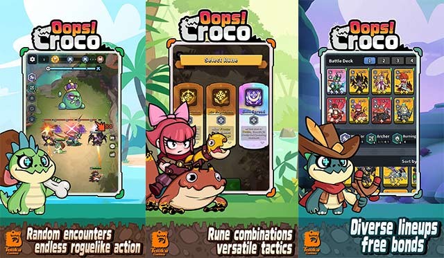 Giao diện trò chơi chiến thuật Auto-chess Oops Croco