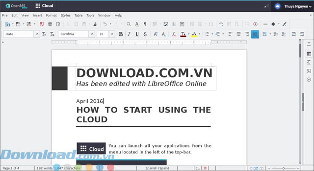 Chỉnh sửa văn bản trên web