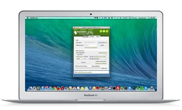 OpenVPN với giao diện màn hình chính