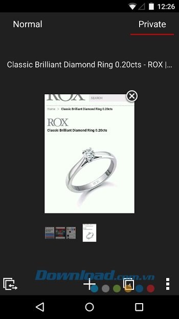 Tính năng xem hình ảnh của Opera Mini cho Android