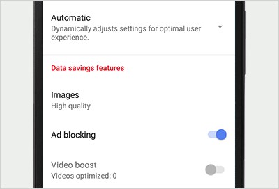 Opera Mini cho Android duyệt web tốt