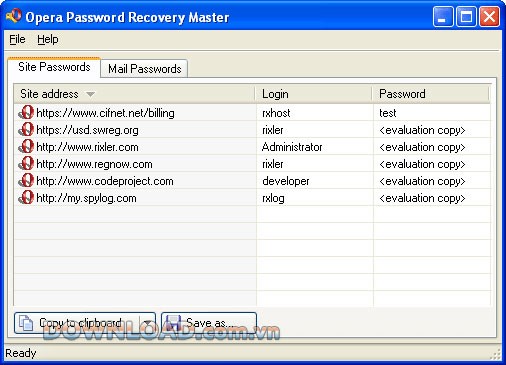 Opera Password Recovery Master