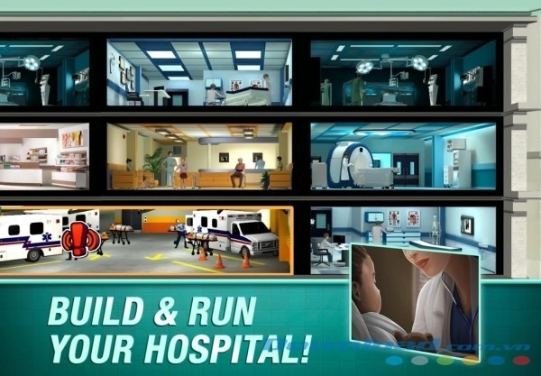 Xây dựng và điều hành bệnh viện trong Operate Now: Hospital cho Android