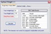 Optimal Weight - Phần mềm tính toán trọng lượng cơ thể