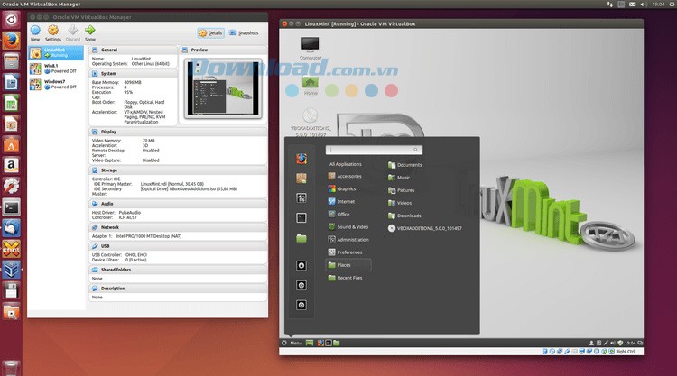 Cài Mint trên Linux với VirtualBox