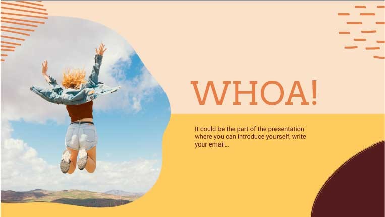 Orange Memphis Presentation thích hợp cho ý tưởng sáng tạo