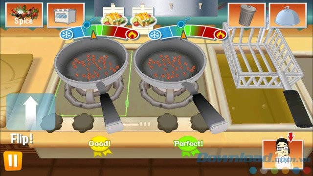 Nấu ăn bằng cử chỉ ngón tay