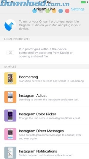 kết nối bản thiết kế prototype