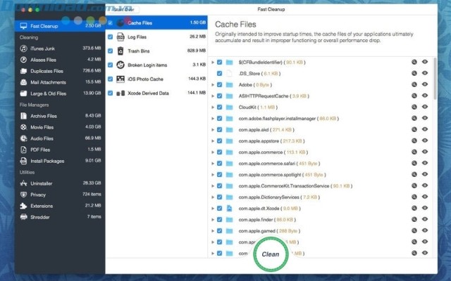Xóa các tập tin không cần thiết nhanh chóng