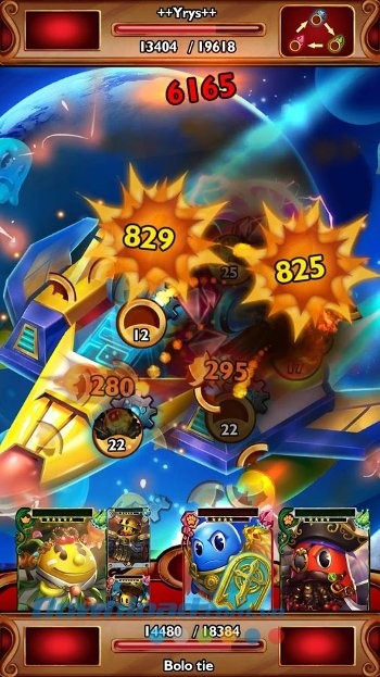 Giao diện màn đấu trong game Outcast Odyssey