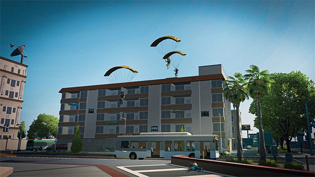 Di chuyển linh hoạt trên chiến trường bằng nhảy dù hoặc zip line