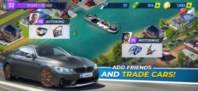 Kết nối cùng bạn bè, trao đổi xe và các bộ phận nâng cấp