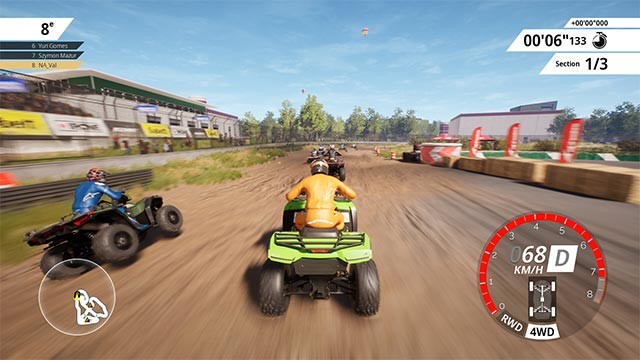 Đua xe offline hoặc đua online 8 người trong Overpass 2