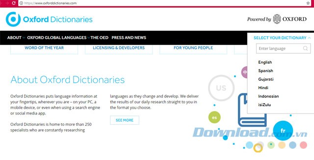 Từ điển Oxford Dictionaries