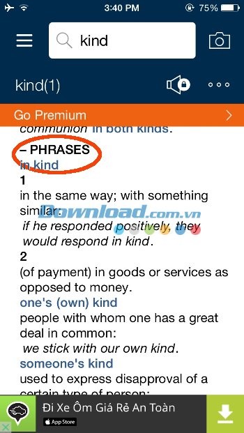 Tìm nghĩa trong cụm từ