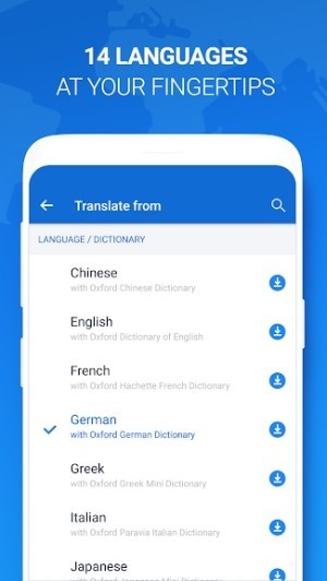 Hỗ trợ tra và dịch 14 ngôn ngữ trên thế giới
