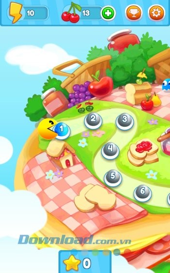 Bản đồ game PAC-MAN Bounce