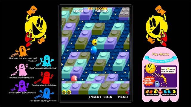 Chinh phục game PACMAN phong cách hành động đi cảnh hoặc giải đố quen thuộc