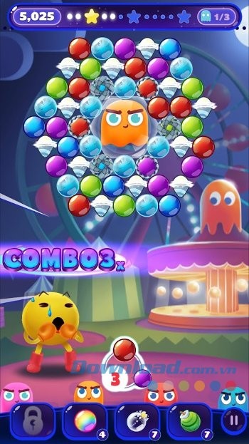 Bắn các combo bóng để tạo vụ nổ lớn và nhận nhiều điểm