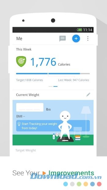 Pacer với giao diện mục Me