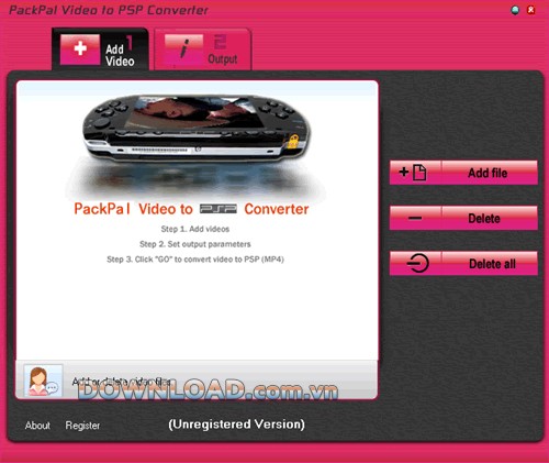 PackPal Video to PSP Converter