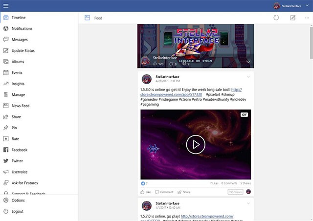 Quản lý timeline page với Pages Manager for Facebook