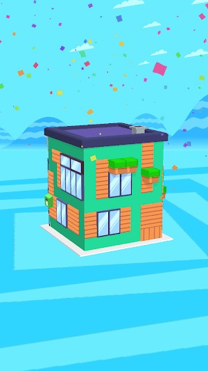 Sơn các tòa nhà với màu sắc khác nhau