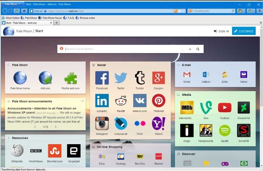 Cập nhật PaleMoon mới nhất