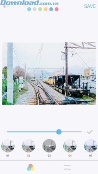 Điều chỉnh mức độ của bộ lọc