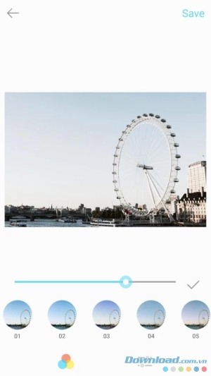 ứng dụng lọc ảnh Palette Navy cho Android