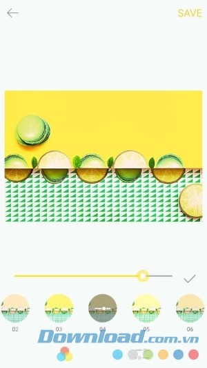 ứng dụng lọc ảnh Palette Summer cho Android