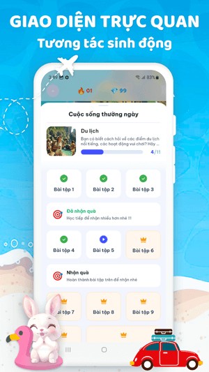 Giao diện trực quan, sinh động