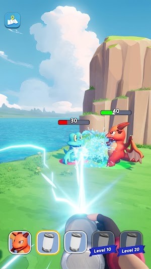 Palmon Survival cho bạn bắt các quái thú giống Pokemon