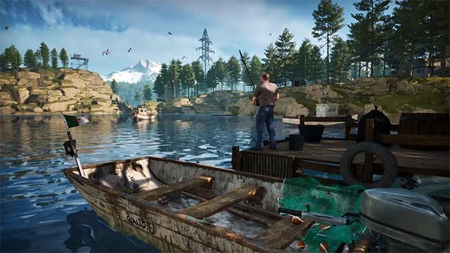 Thả dây câu có mồi như giun xuống sông và đại dương để bắt cá