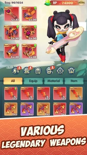 Vũ khí huyền thoại đa dạng