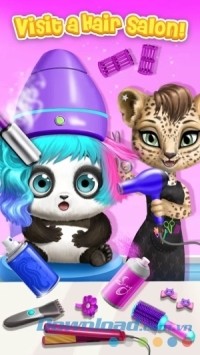 Làm tóc đẹp tại Panda Lu Baby Bear City cho Android
