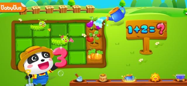 Bé học toán thông qua hoạt động làm nông trại vui nhộn trong game Panda Math Farm