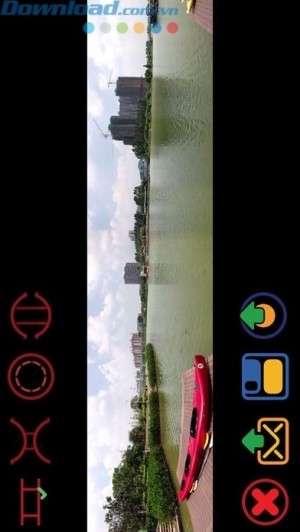 Kéo dãn khung hình theo chiều ngang