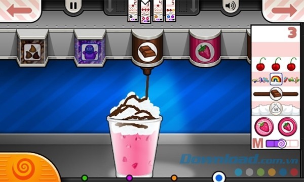 Papa's Freezeria To Go! Android thiết kế đồ họa khá bắt mắt